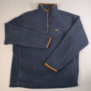 L.L. Bean Katahdin Fleece Men's XXL Tall Blue 1/4 Zip Outdoor Pullover Jacket